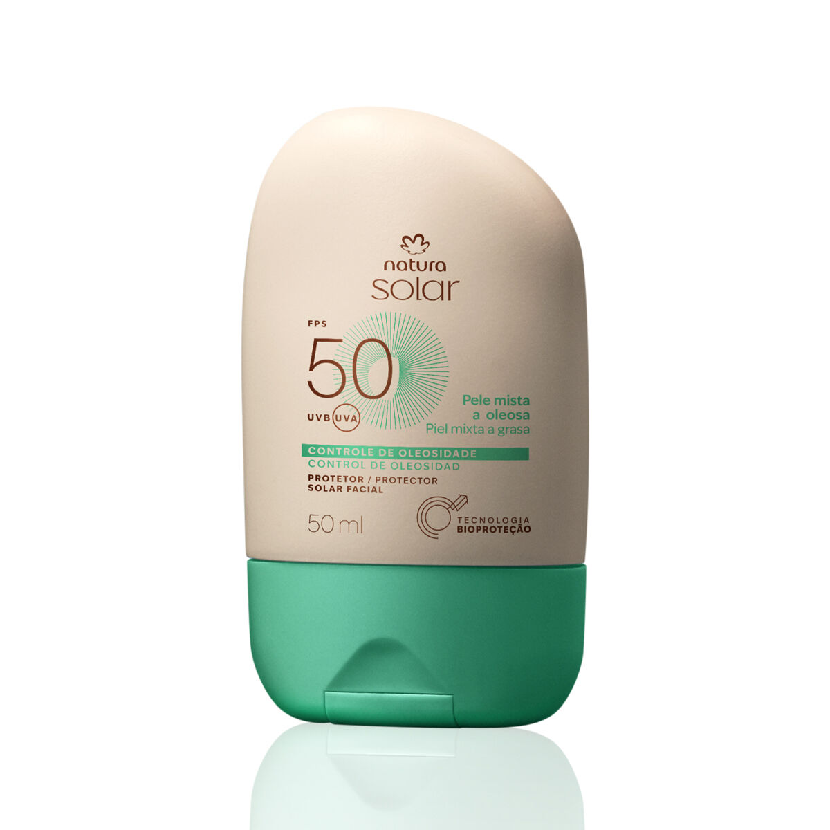1789412787 170 Protetor Solar Facial Pele Mista a Oleosa FPS 50 Natura