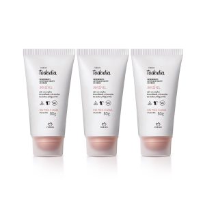 Kit Desodorante Antitranspirante em Creme Tododia Noz Pecã e Cacau (3 unidades)