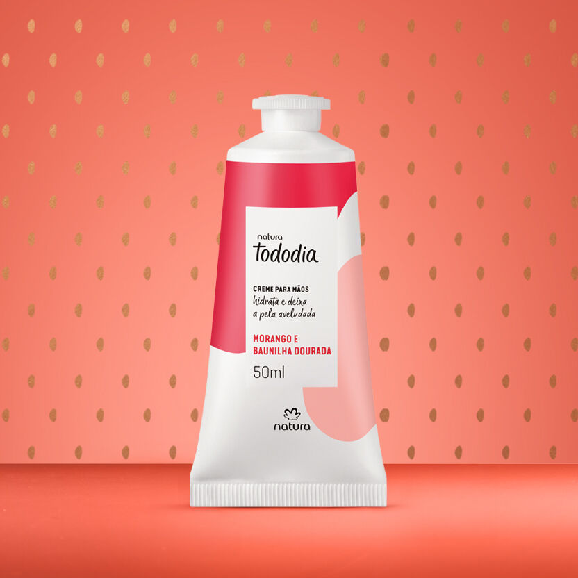1789566909 468 Creme Nutritivo para as Maos Tododia Morango e Baunilha Dourada