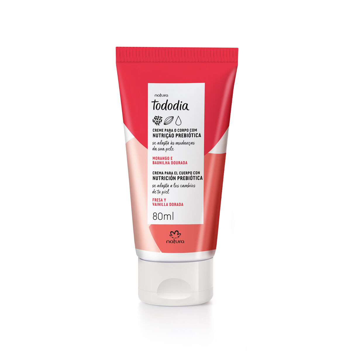 1789568921 Creme Desodorante Nutritivo para o Corpo Tododia Morango e Baunilha
