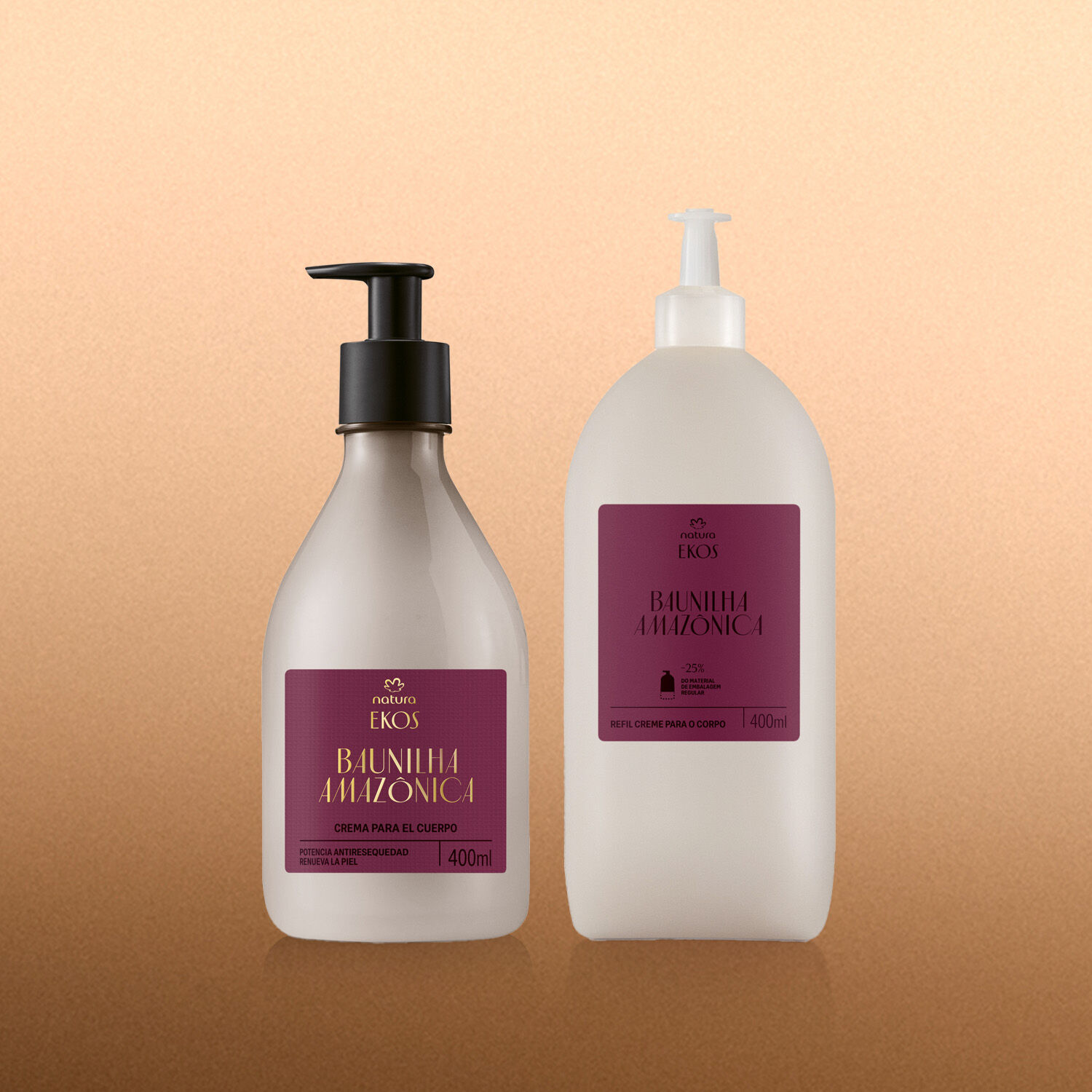 1789572794 6 Kit Ekos Creme Hidratante Corporal Baunilha Amazonica com Refil 2
