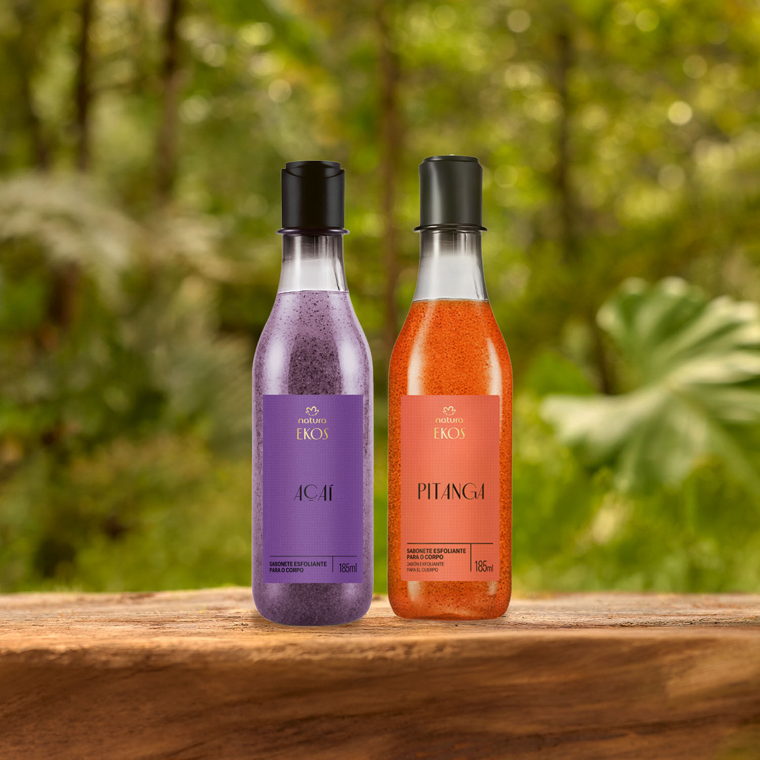 1789591845 87 Kit Sabonete Liquido Esfoliante Ekos Pitanga e Acai 2 produtos