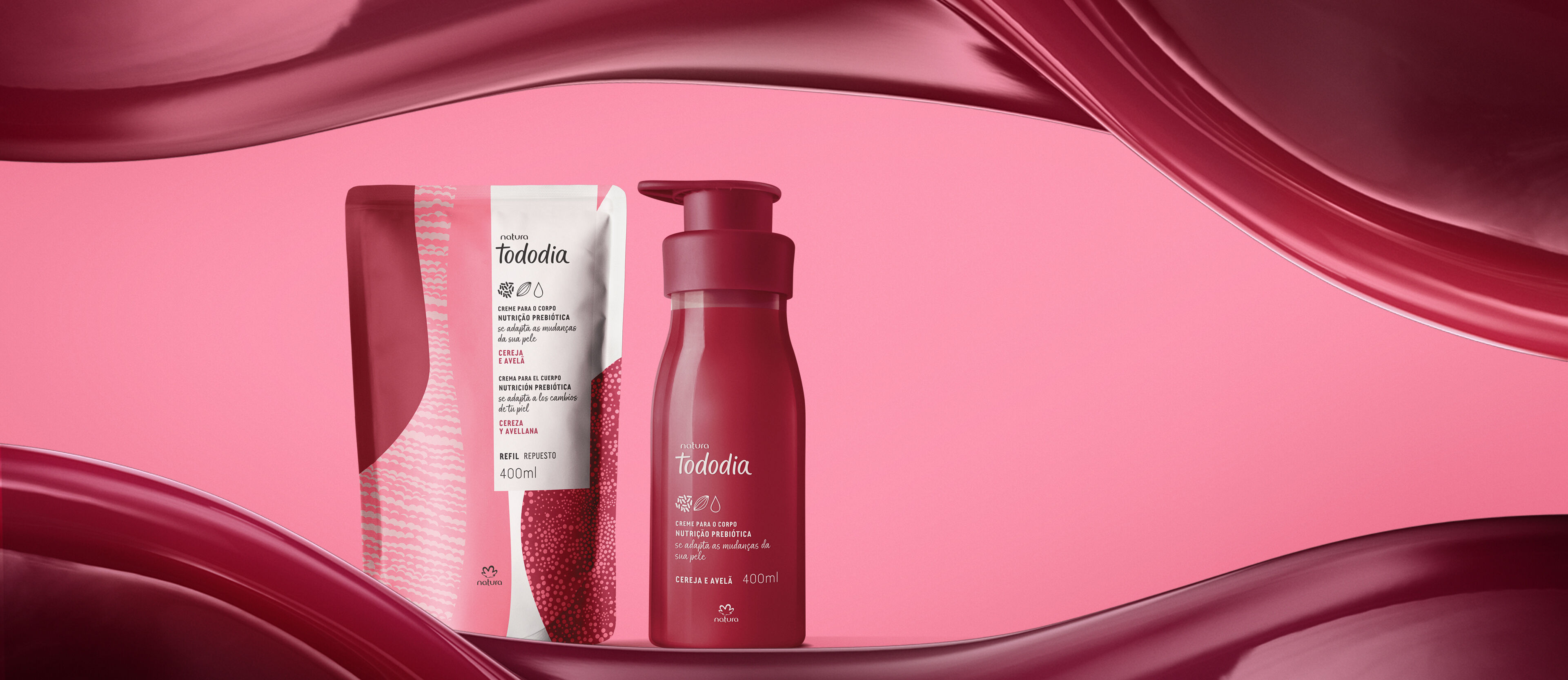 1789595267 529 Kit Creme Desodorante Nutritivo para o Corpo Tododia Cereja e