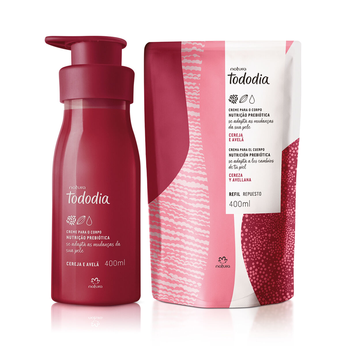 1789595269 Kit Creme Desodorante Nutritivo para o Corpo Tododia Cereja e