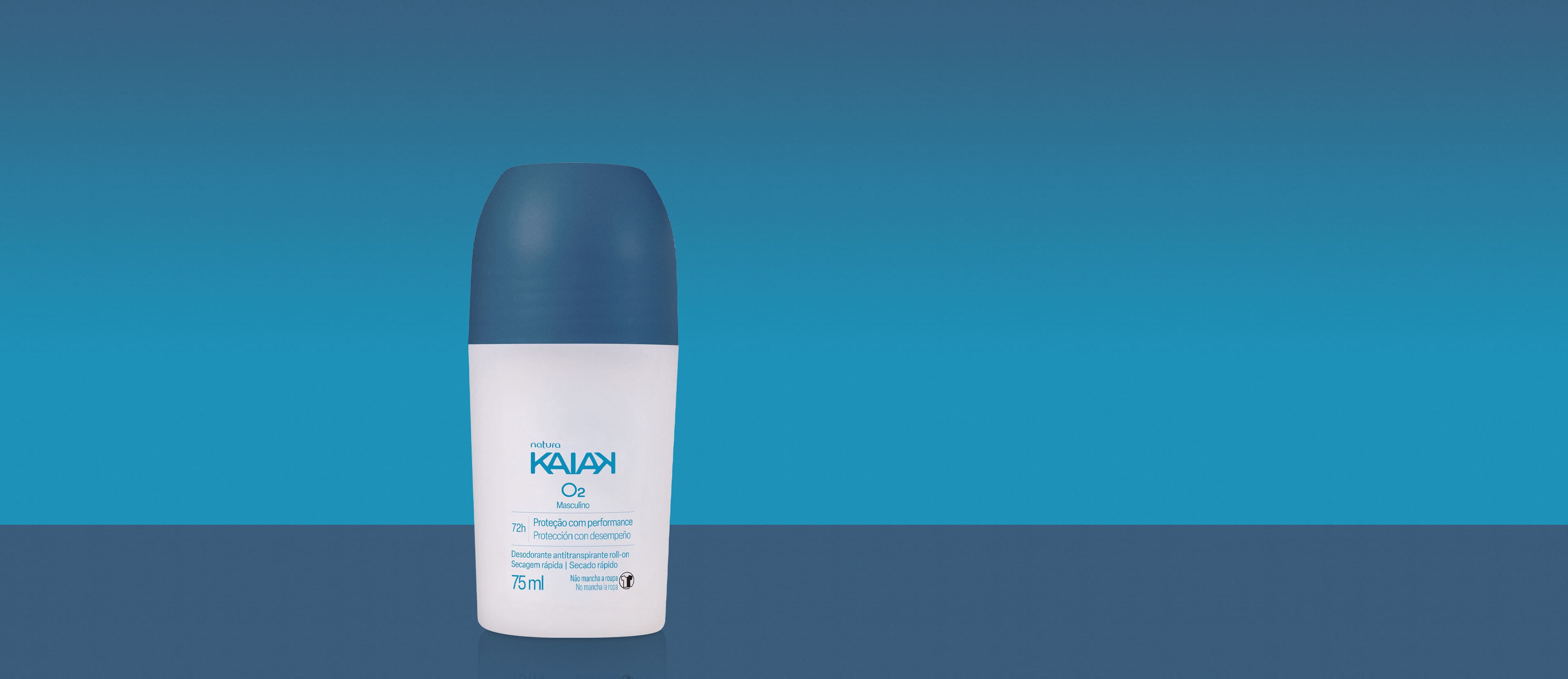 1789613175 160 Desodorante Antitranspirante Roll on Kaiak O2 Masculino