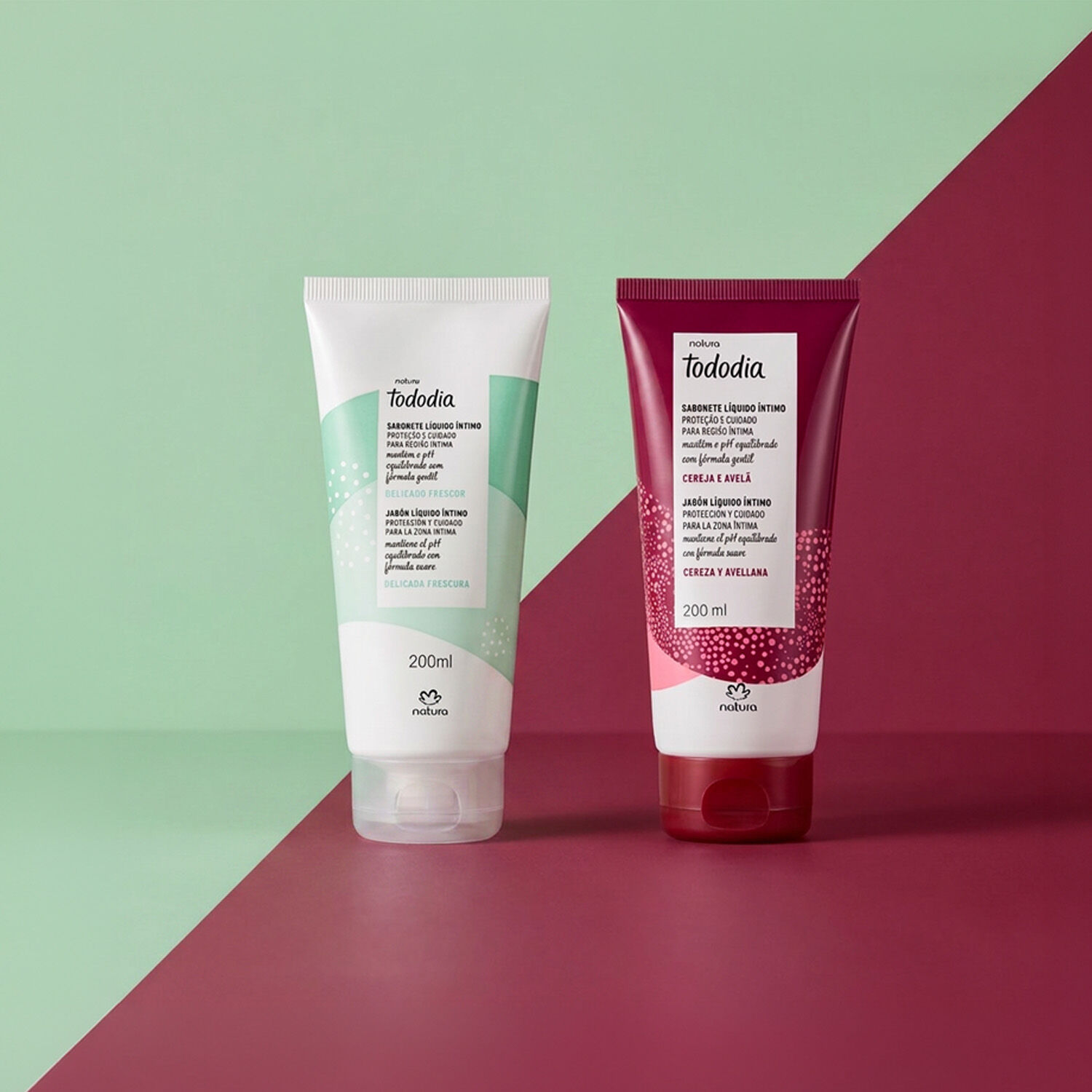 1790142112 466 Kit Sabonete Liquido Intimo Tododia Cereja e Avela e Delicado