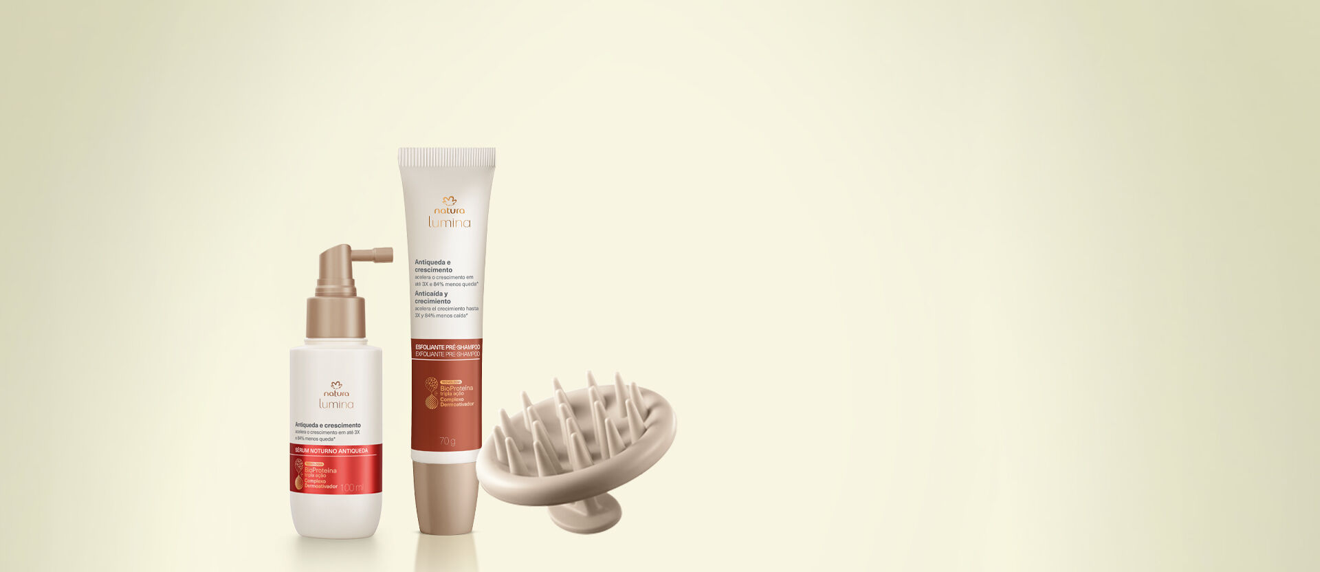 Sérum Noturno Antiqueda + Esfoliante Capilar Pré-Shampoo + Massageador de Couro Cabeludo (3 produtos) 3 1790144916 796 Serum Noturno Antiqueda Esfoliante Capilar Pre Shampoo Massageador de