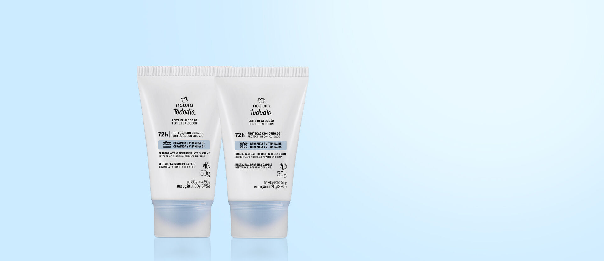 1790146269 604 Kit Desodorantes em Creme Tododia Leite de Algodao 2 produtos