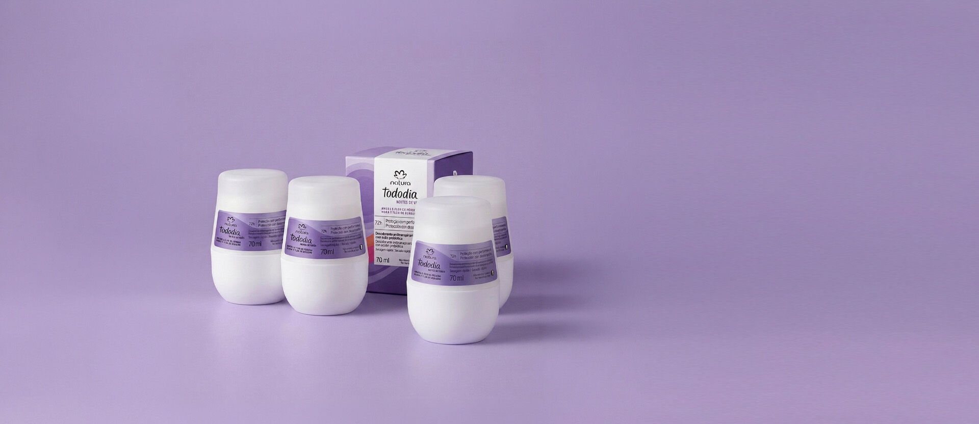 1790173003 332 Kit Desodorantes Tododia Amora e Flor de Pessego 4 produtos