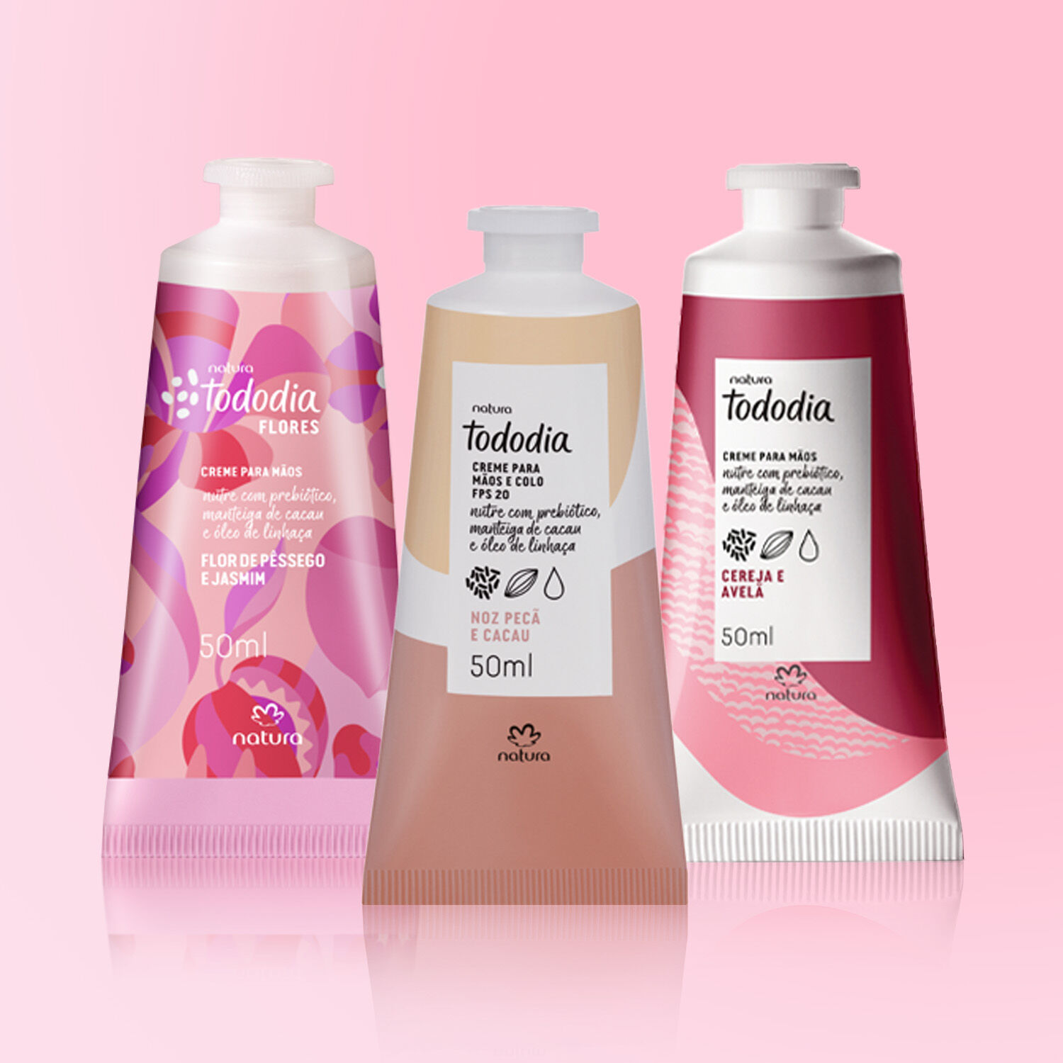 1790176270 109 Kit Cremes para as Maos Flor de Pessego e Jasmim