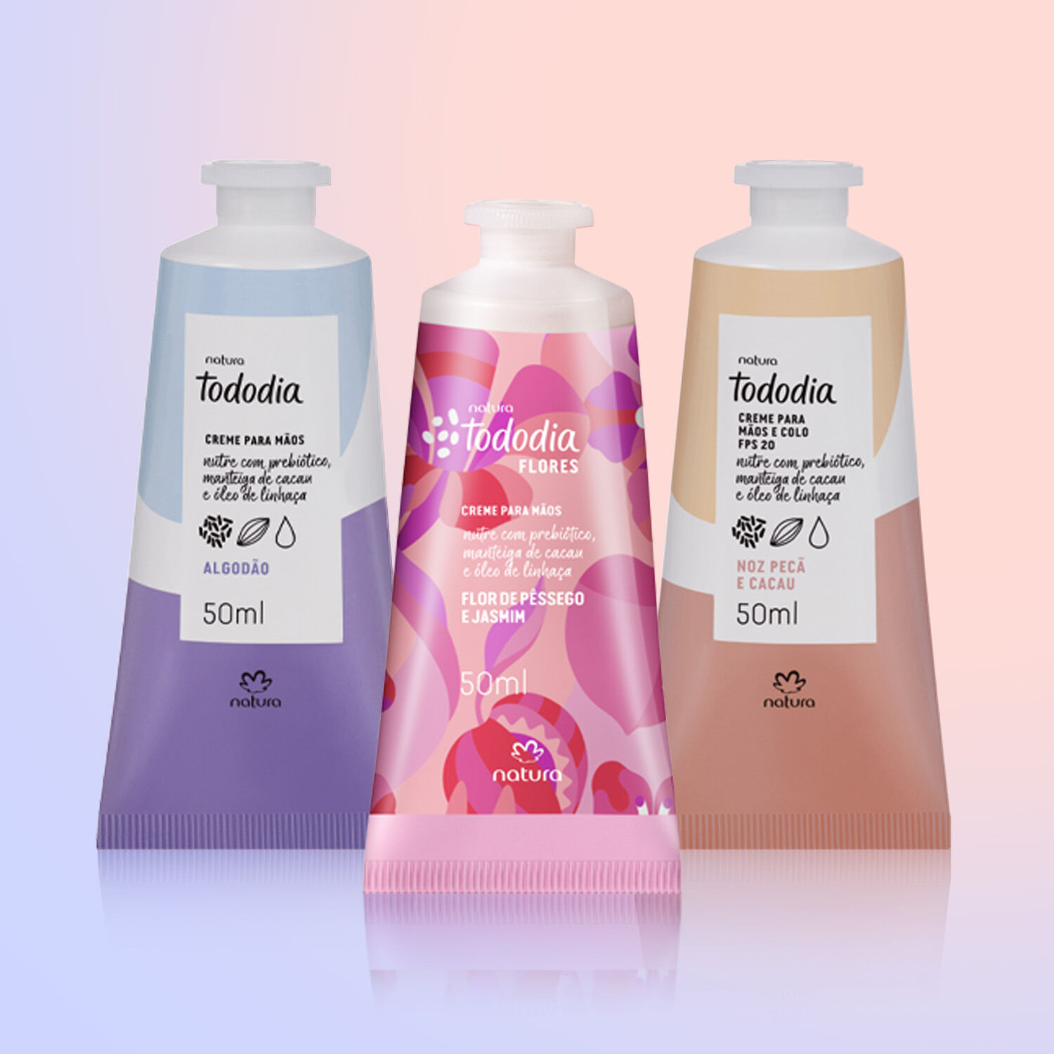1790176974 931 Kit Creme para as Maos Tododia Algodao Noz Peca