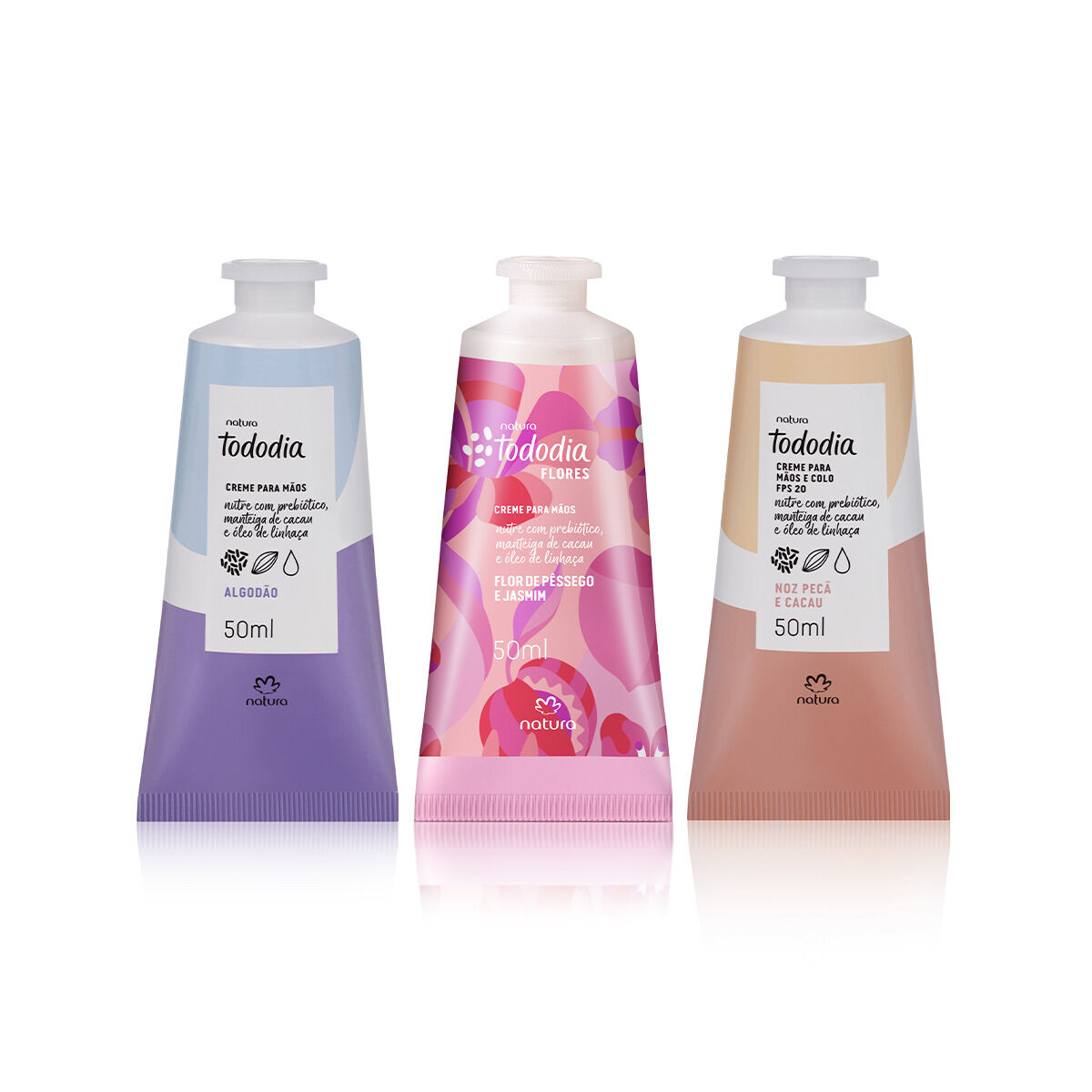 1790176976 Kit Creme para as Maos Tododia Algodao Noz Peca
