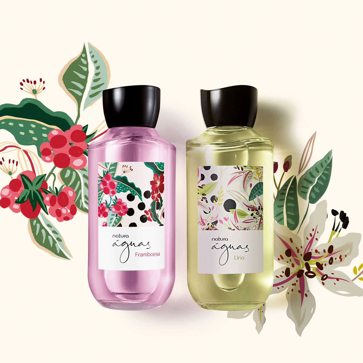 1790178327 155 Kit Deo Colonia Framboesa e Lirio Aguas de Natura 2