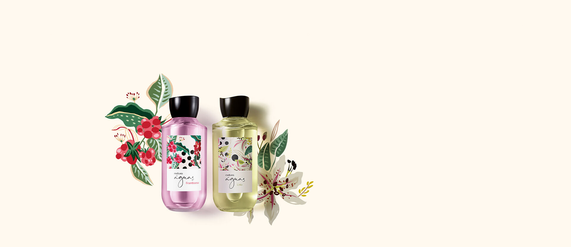 1790178327 90 Kit Deo Colonia Framboesa e Lirio Aguas de Natura 2