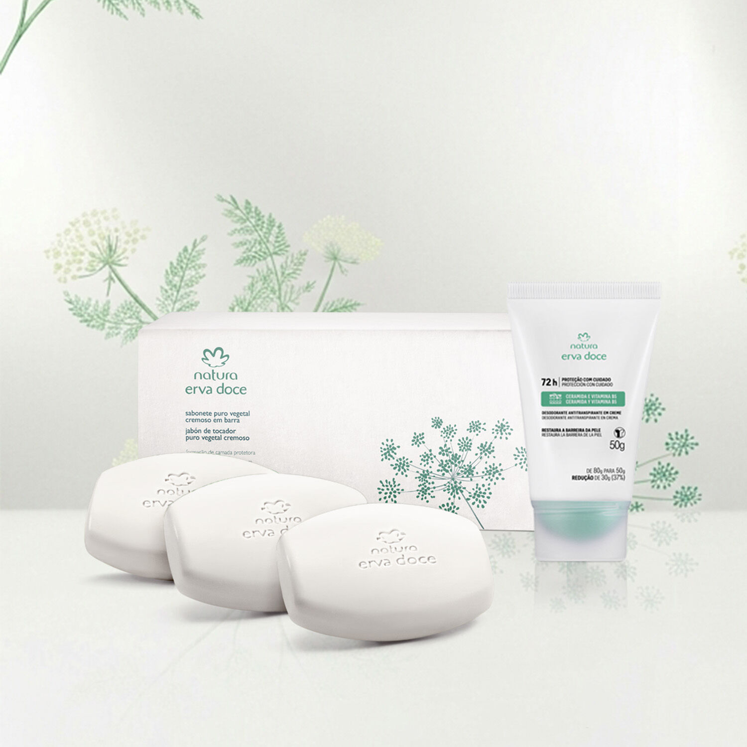 1790295950 546 Kit Erva Doce Sabonetes Cremosos Desodorante em Creme 2