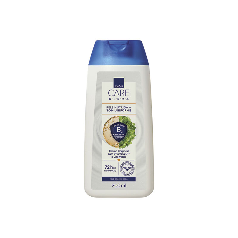 Avon Care Derma Pele Nutrida Tom Uniforme Creme Corporal