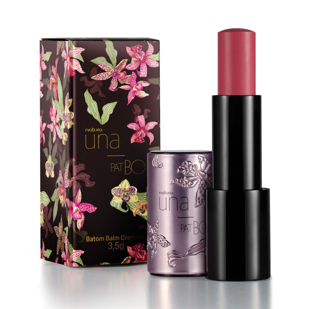 Batom Balm Natura Una e PatBO Coral 5 g