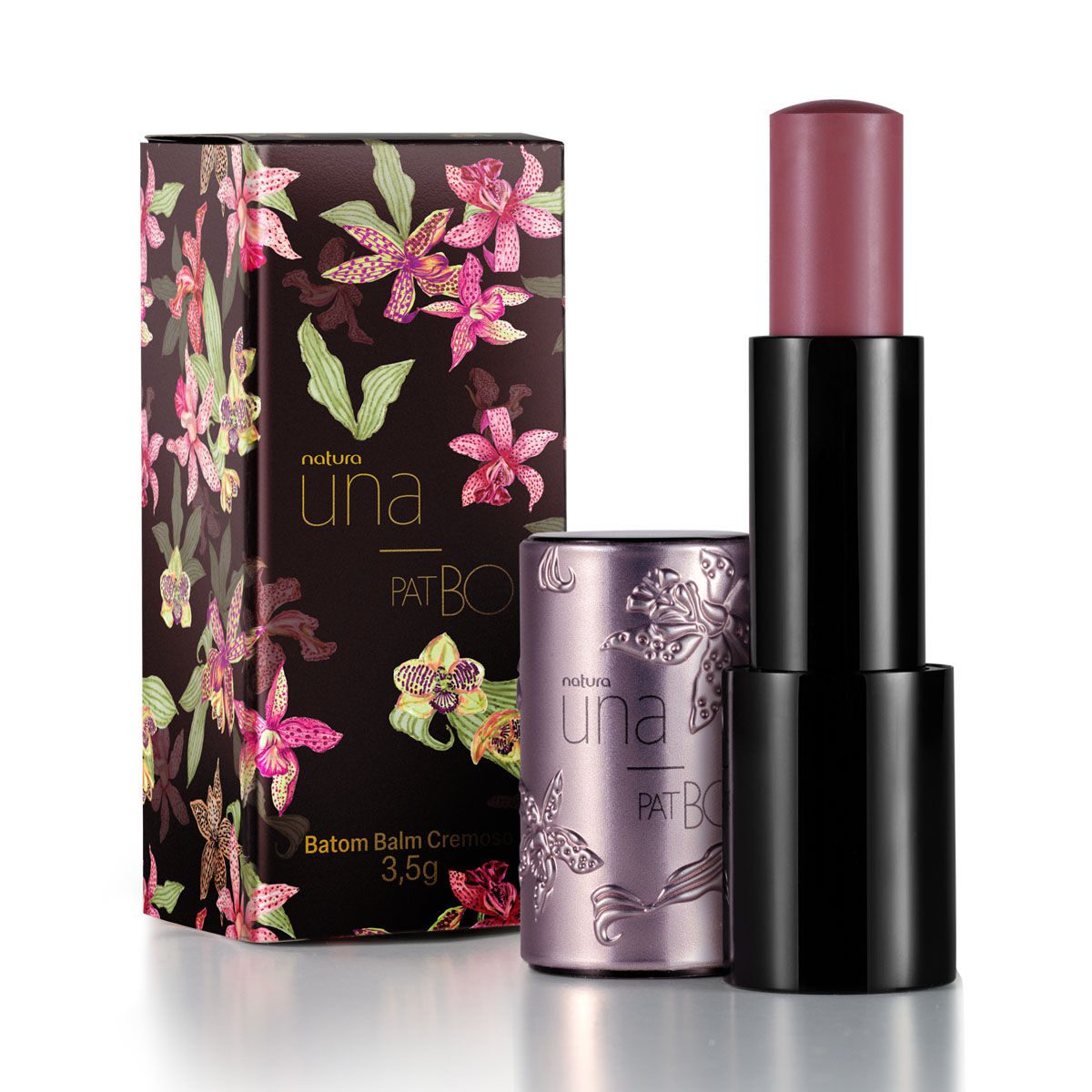 Batom Balm Natura Una e PatBO Rose 5 g