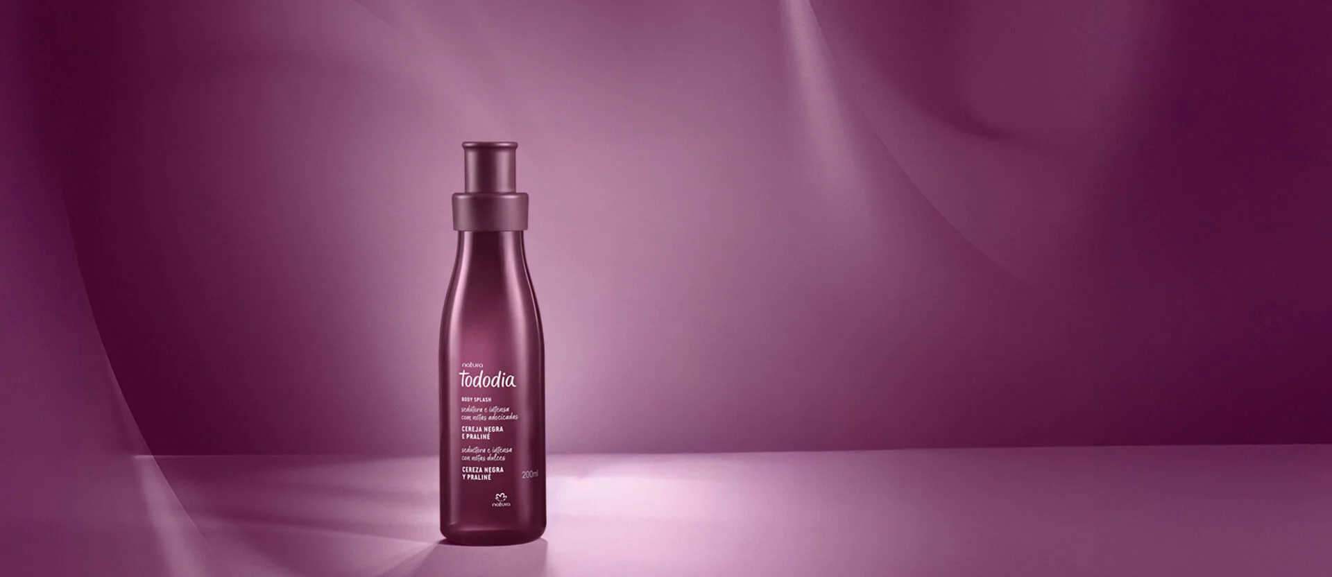 Body Splash Cereja Negra e Praline Tododia 200 ml