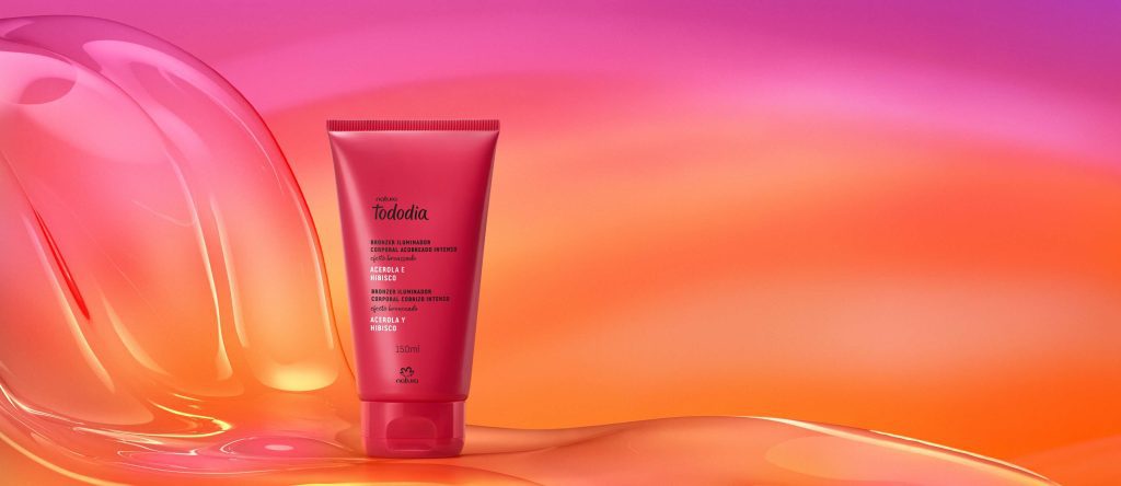 Bronzer Iluminador Corporal Acobreado Intenso Tododia Acerola e Hibisco