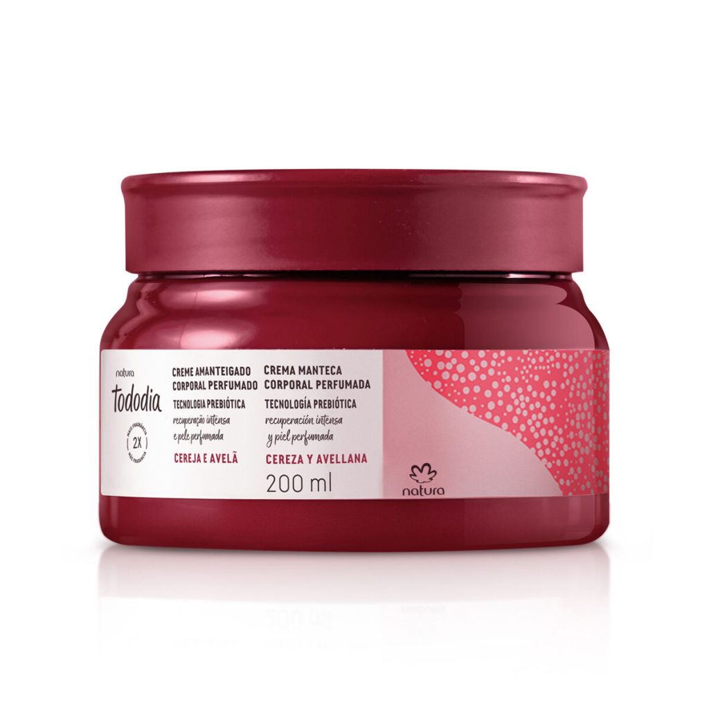 Creme Amanteigado Corporal Perfumado Tododia Cereja e Avelã