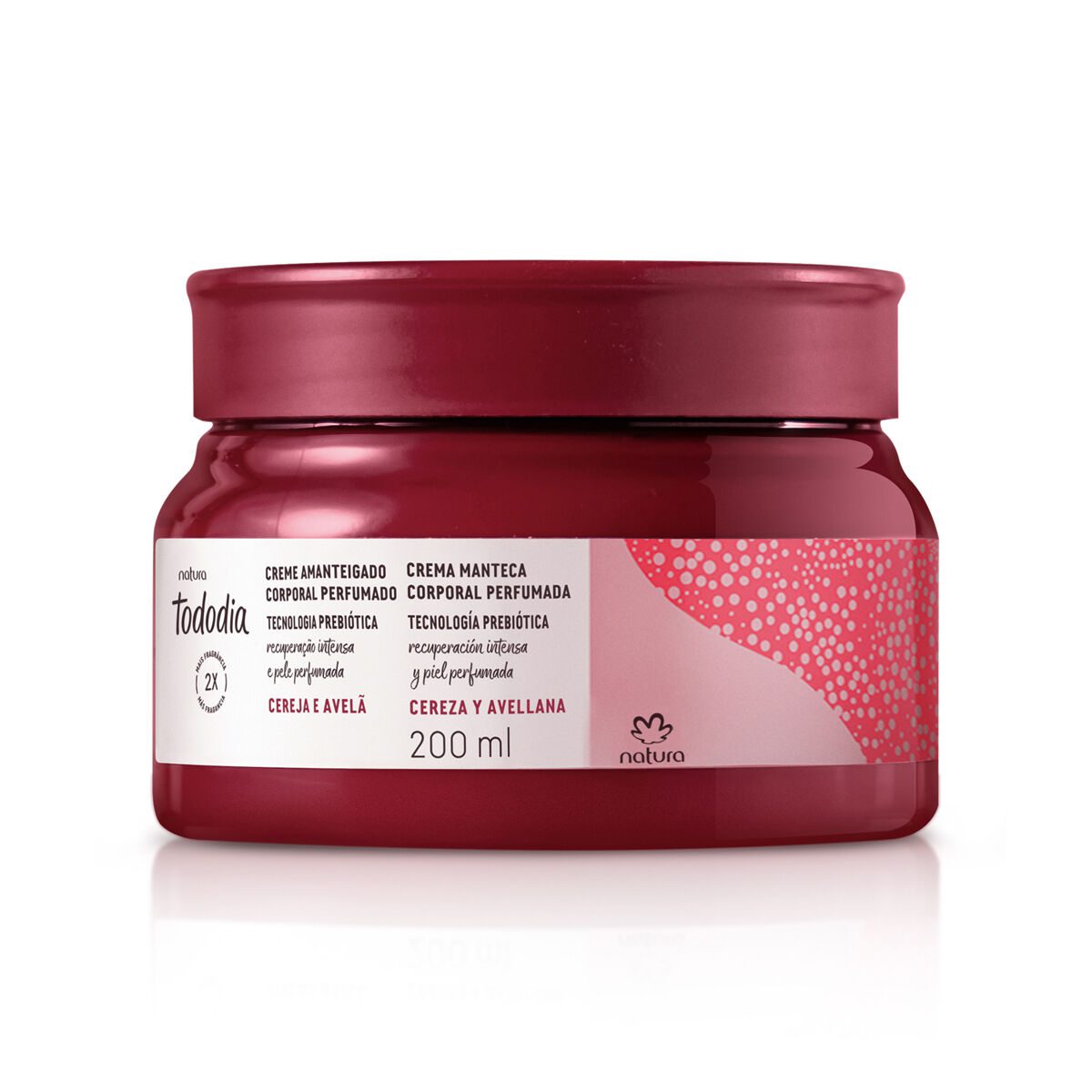 Creme Amanteigado Corporal Perfumado Tododia Cereja e Avela