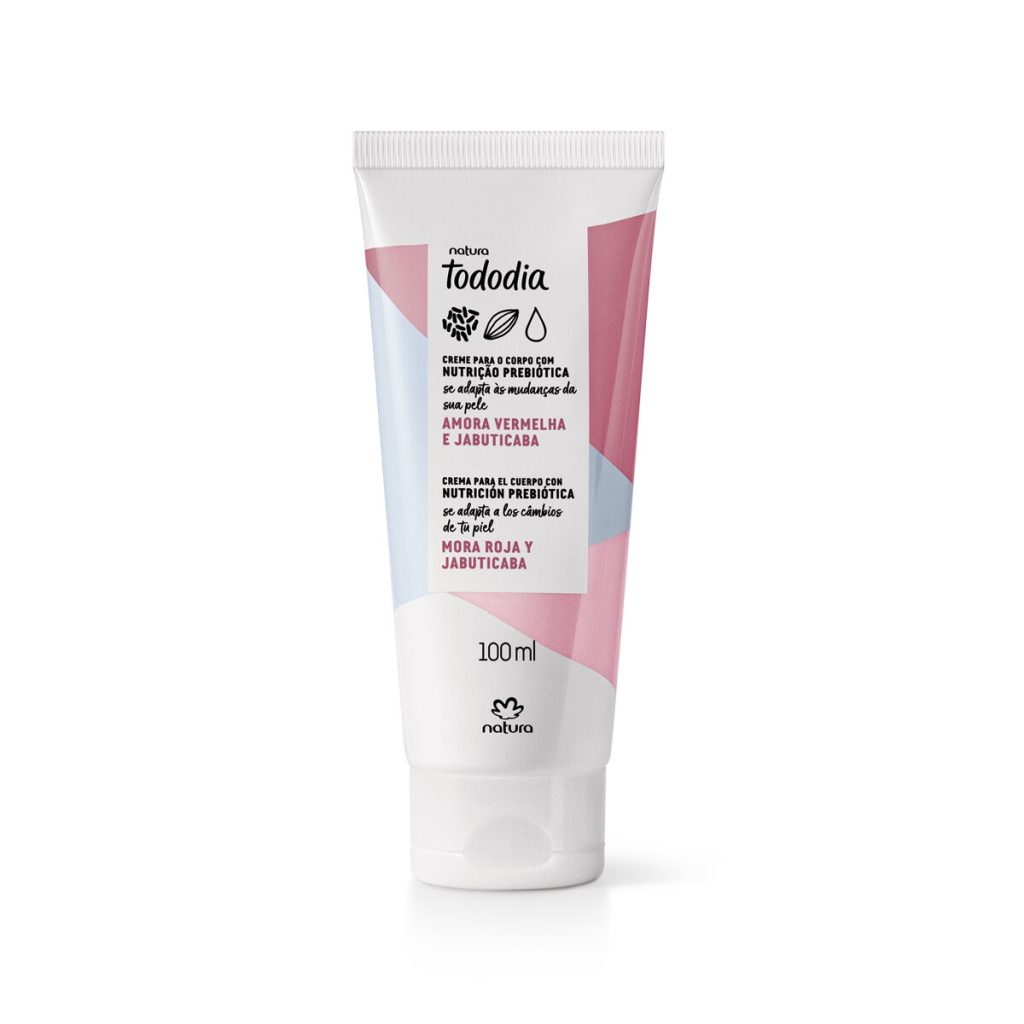 Creme Desodorante Nutritivo Corporal Tododia Amora Vermelha e Jabuticaba