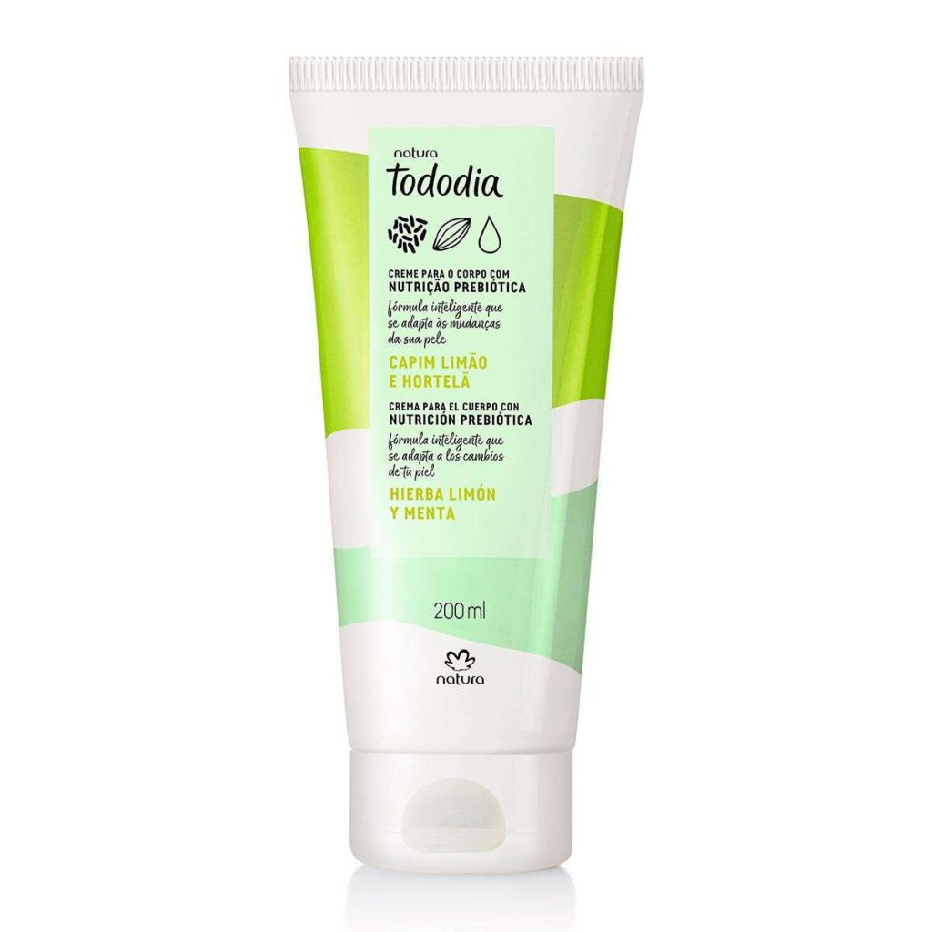 Creme Desodorante Nutritivo Para o Corpo Tododia Capim Limão e Hortelã