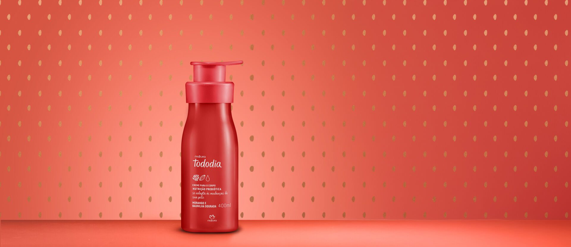 Creme Desodorante Nutritivo para o Corpo Tododia Morango e Baunilha