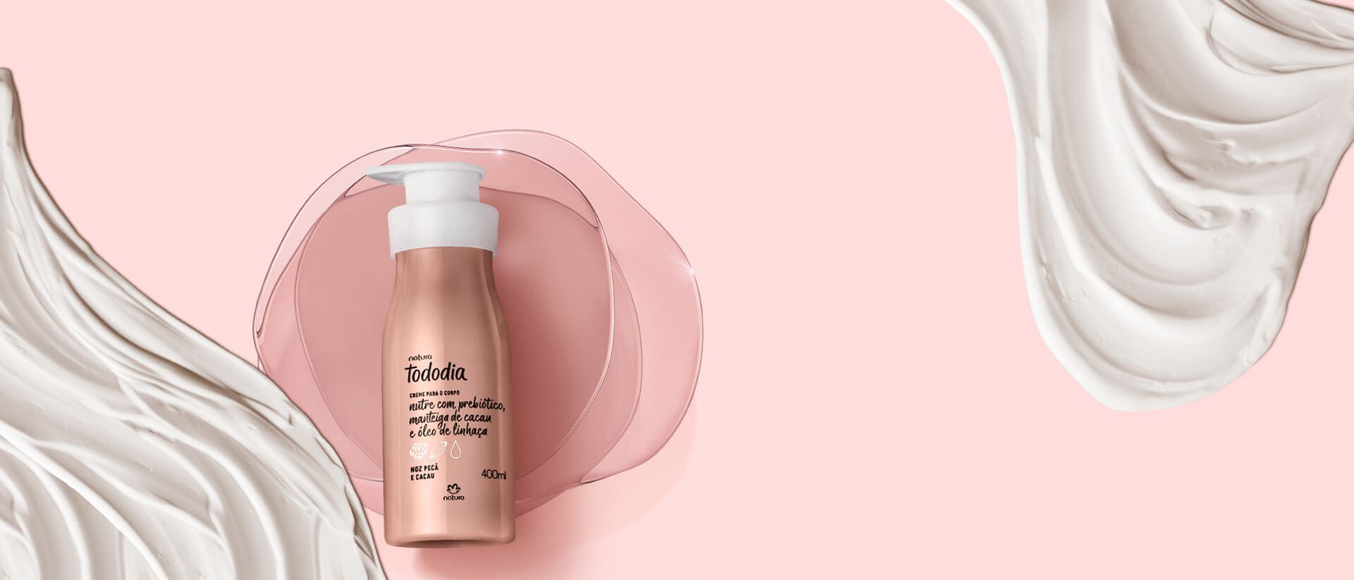 Creme Desodorante Nutritivo para o Corpo Tododia Noz Peca e