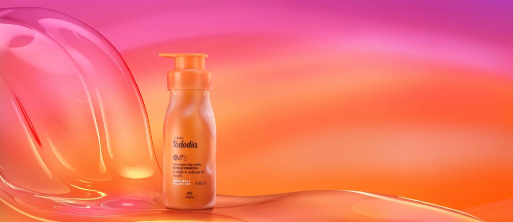 Creme Sorbet Desodorante Nutritivo para o Corpo Tododia Manga Rosa e Água de Coco