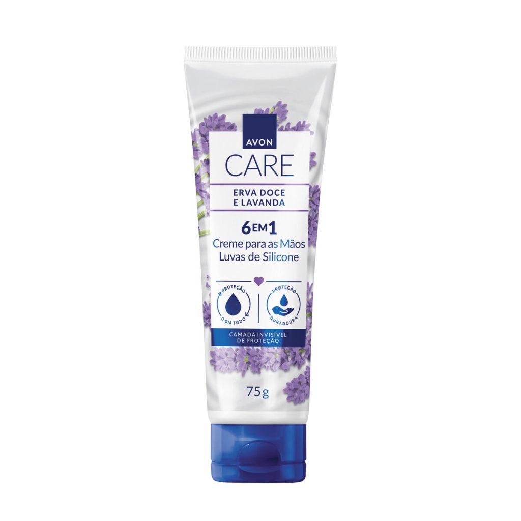 Creme para Mãos Luva de Silicone Erva Doce e Lavanda 75g