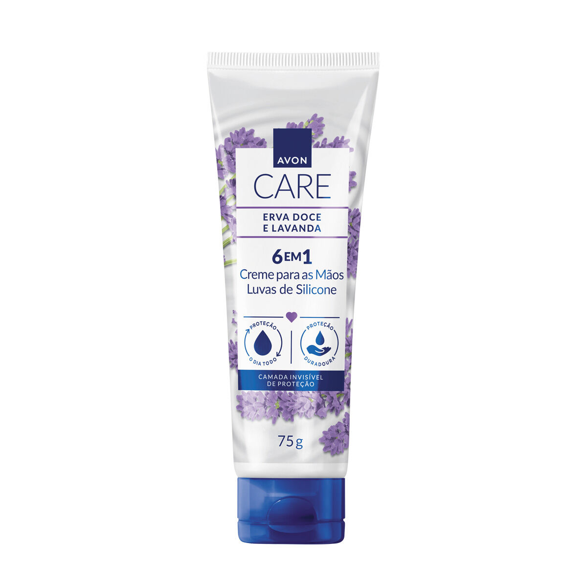Creme para Mãos Luva de Silicone Erva Doce e Lavanda 75g 1 Creme para Maos Luva de Silicone Erva Doce e Lavanda