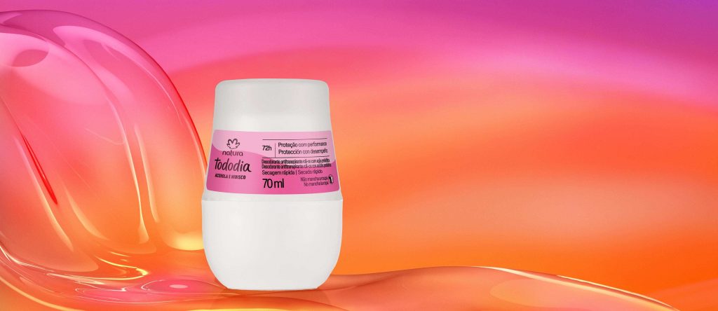 Desodorante Antitranspirante Roll-on Tododia Acerola e Hibisco