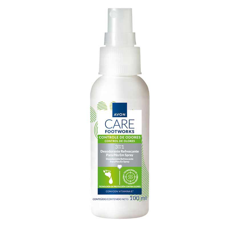 Desodorante Para Os Pés Em Spray Avon Care Footworks100ml