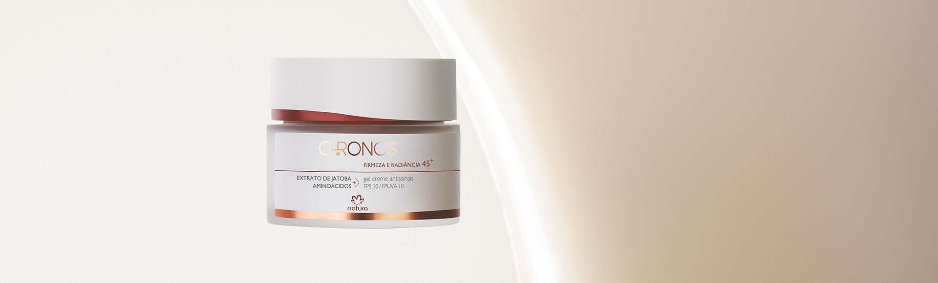 Gel Creme Antissinais 45+ Dia Firmeza e Radiância Chronos 2 Gel Creme Antissinais 45 Dia Firmeza e Radiancia Chronos