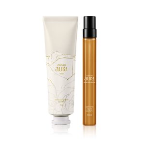 Kit Aura Alba Dourada Travel Size + Creme de Mãos (2 produtos)
