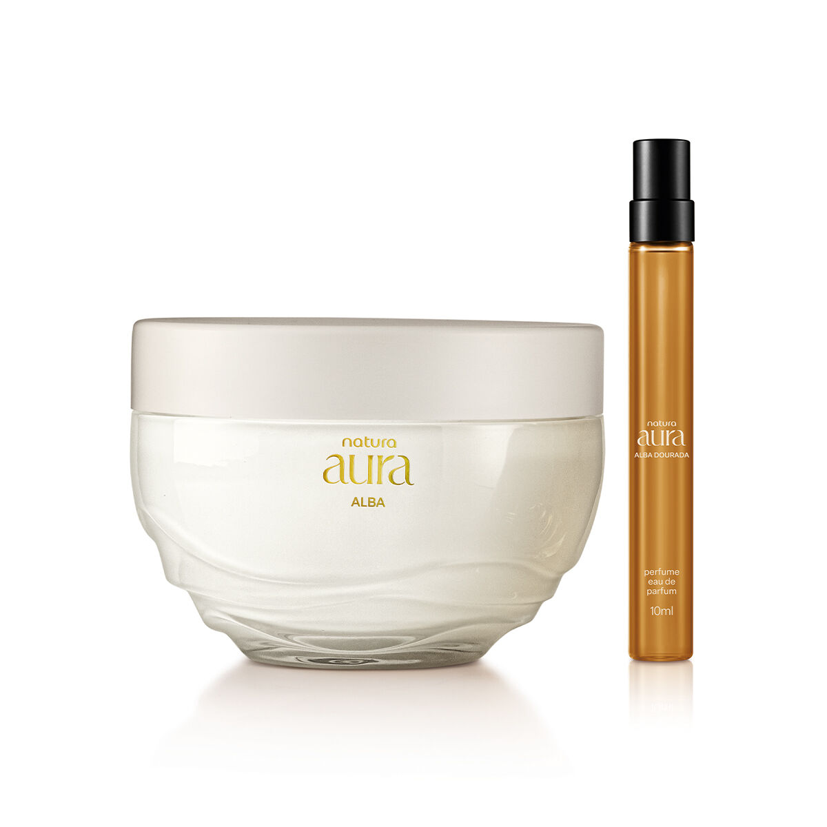 Kit Aura Alba DouradaTravel Size Creme Corporal 2 produtos