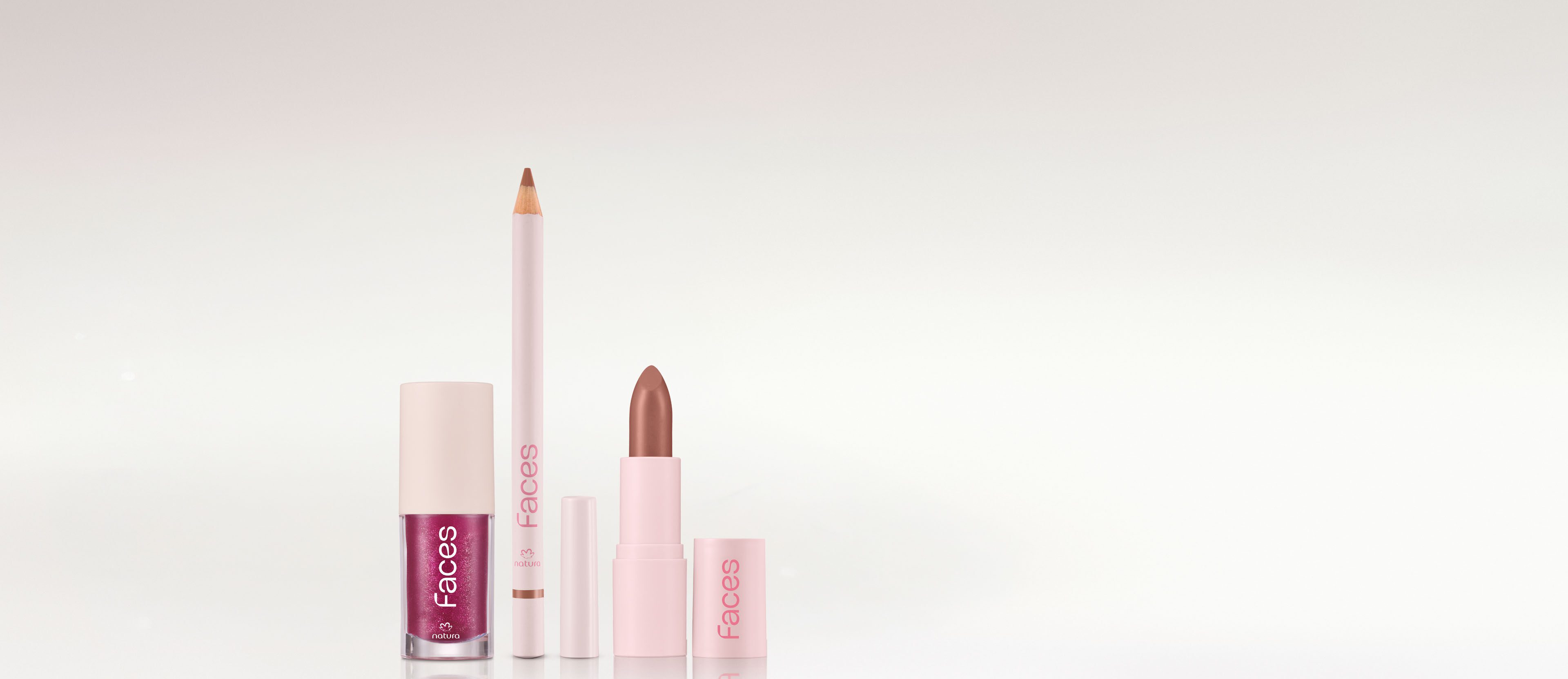 Kit Batom e Lapis Hey Honey e Gloss Malva Vibe