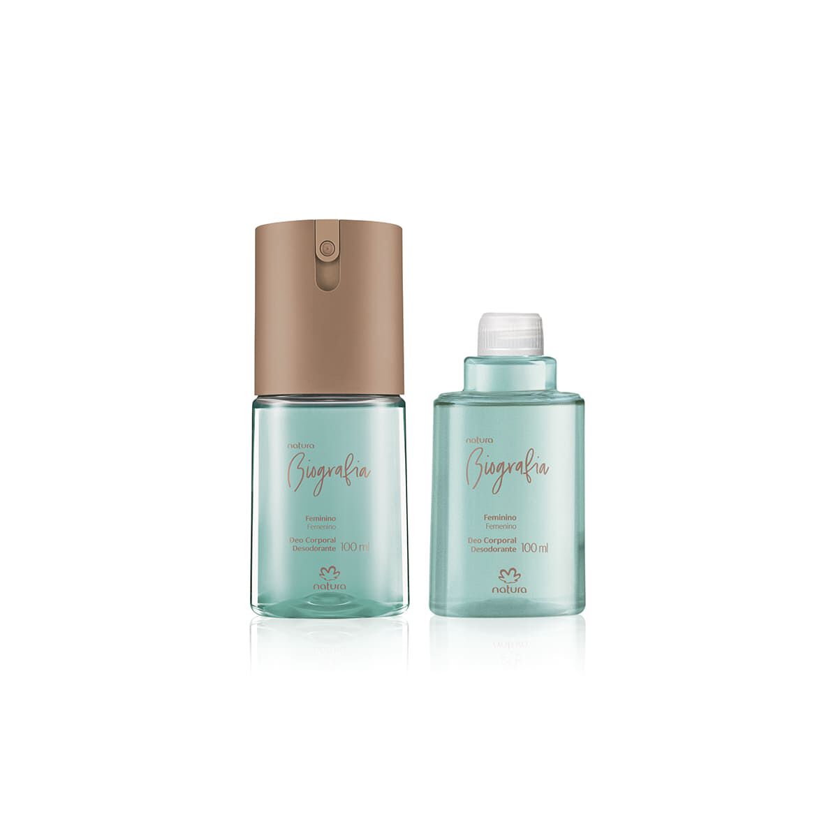 Kit Biografia Feminino Desodorante Corporal com Refil 2 produtos