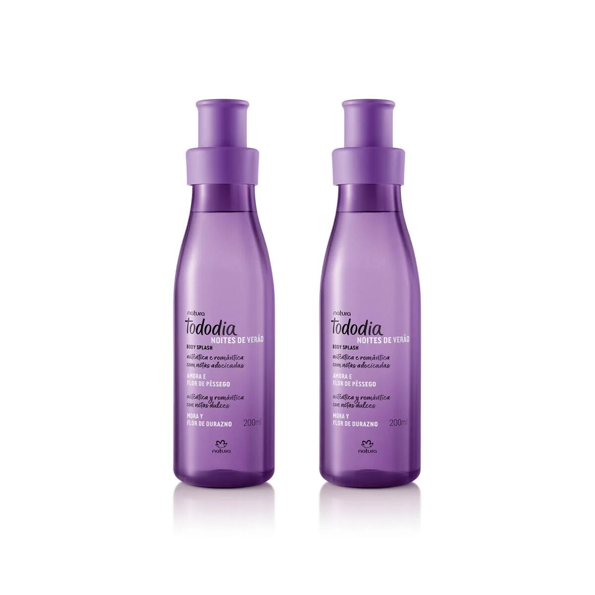 Kit Body Splash Tododia Amora e Flor de Pessego