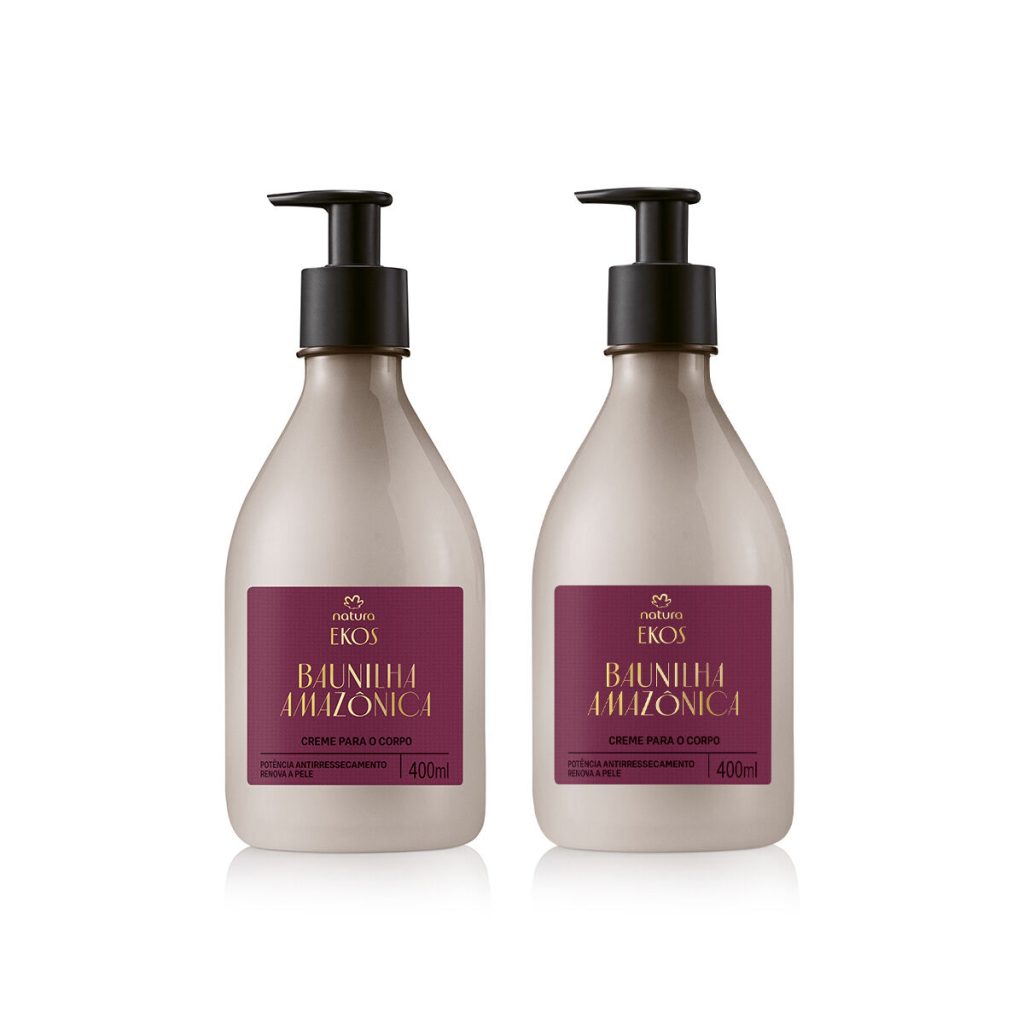 Kit Creme Desodorante Hidratante Ekos Baunilha Amazônica (2 produtos)