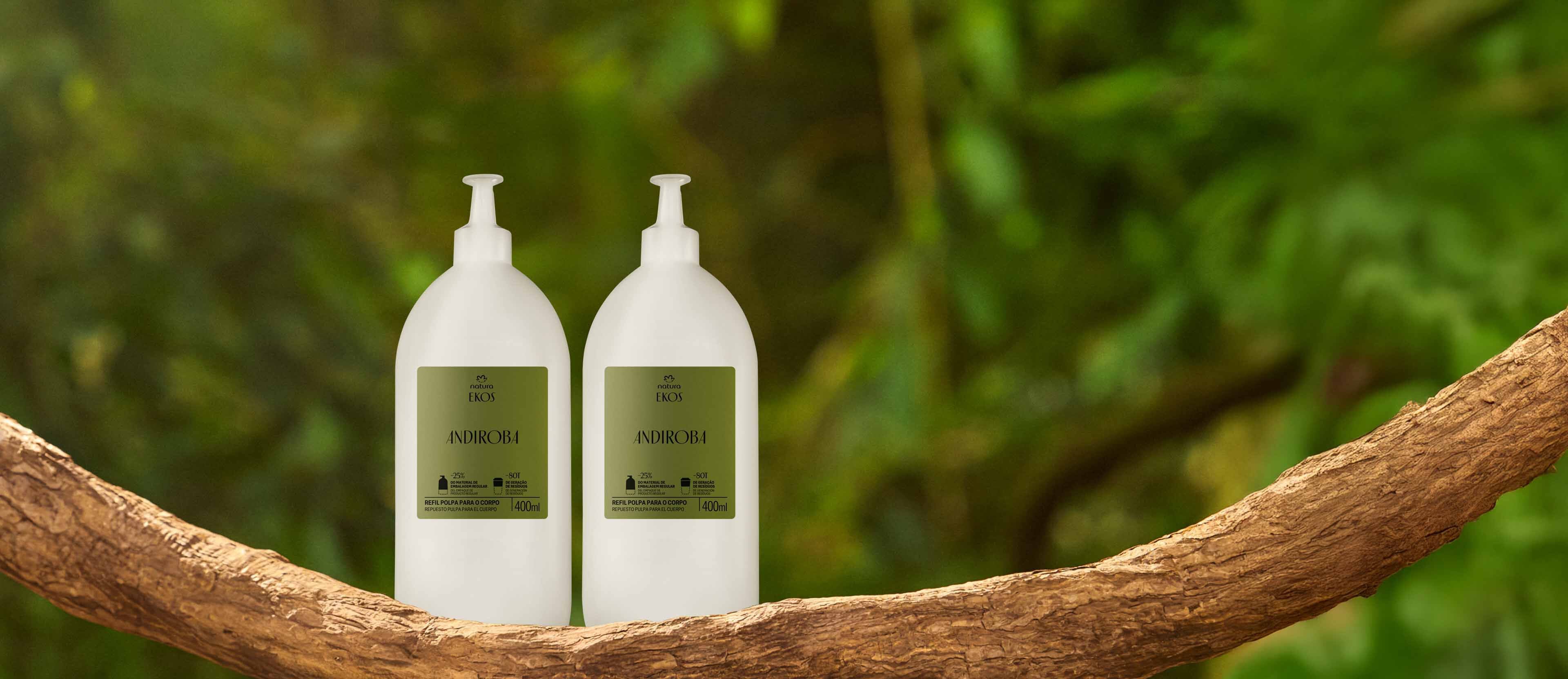 Kit Creme Desodorante Hidratante para o Corpo Ekos Andiroba