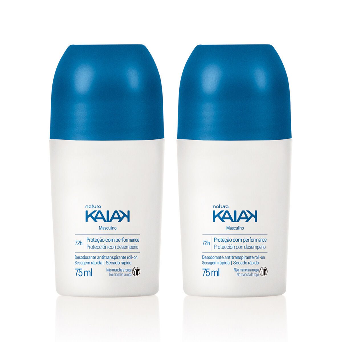 Kit Desodorante Antitranspirante Roll on Kaiak Masculino 2 unidades
