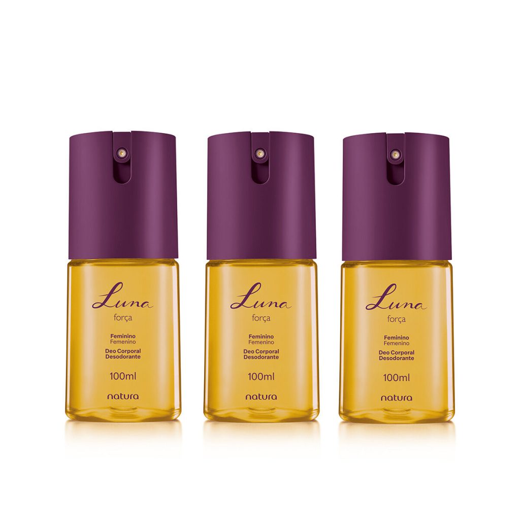 Kit Desodorante Corporal Luna Força (3 produtos)