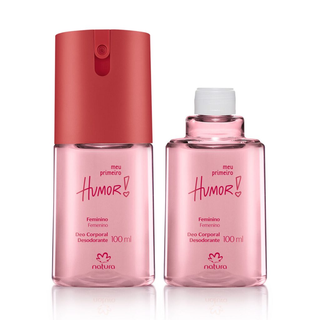 Kit Desodorante Corporal Meu Primeiro Humor com Refil (2 unidades)