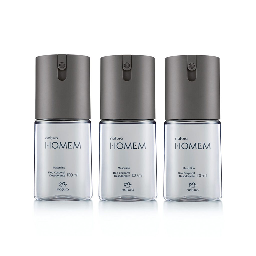 Kit Desodorante Corporal Natura Homem (3 produtos)