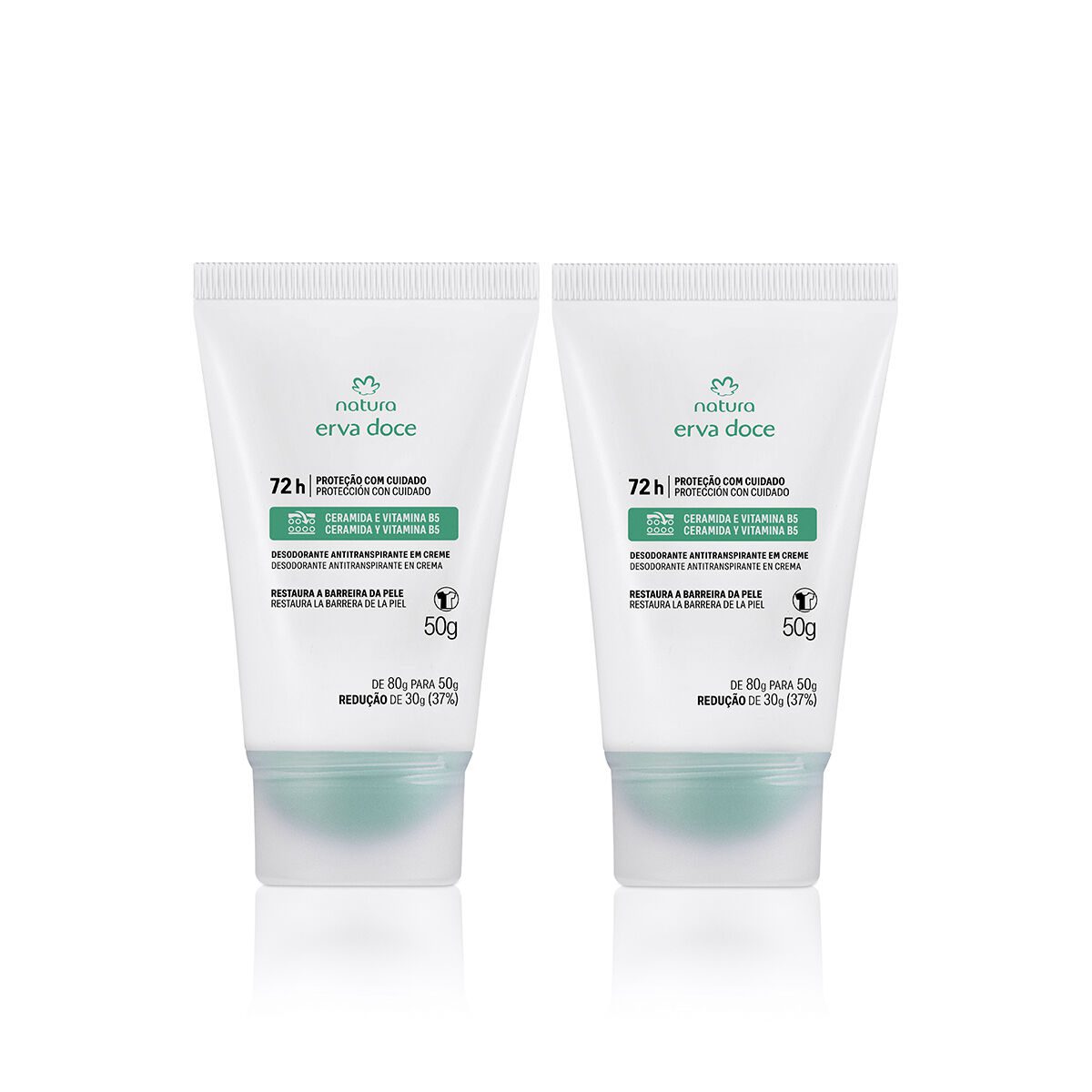 Kit Desodorante em Creme Tododia Erva Doce 2 produtos