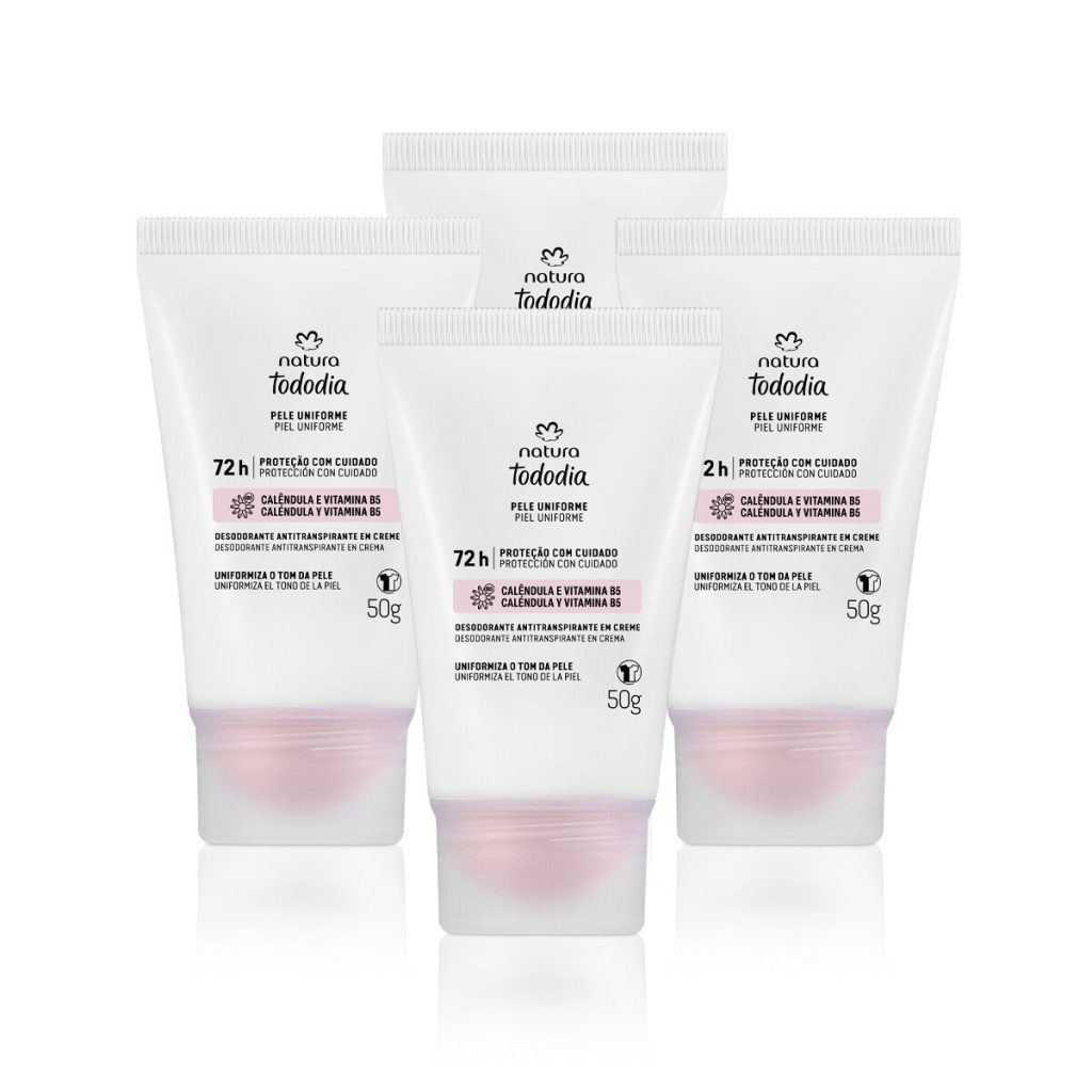 Kit Desodorante em Creme Tododia Pele Uniforme (4 produtos)