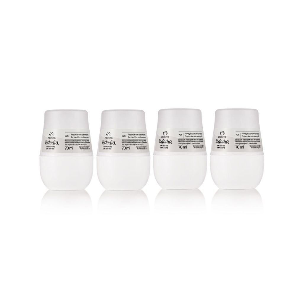 Kit Desodorantes Tododia Sem Perfume (4 produtos)